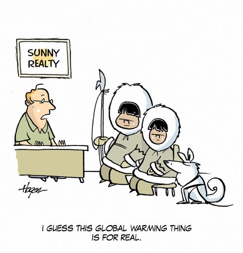 'I guess this global warming thing is for real.'