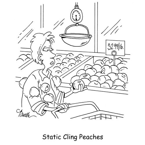 Static Cling Peaches.