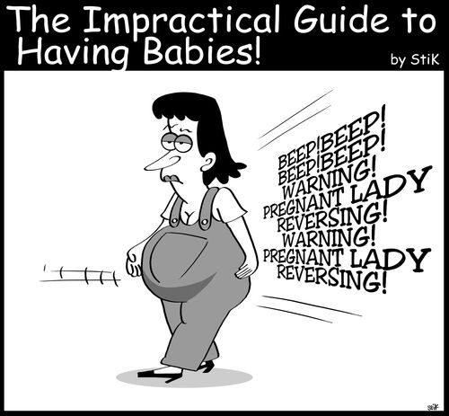 'BEEP! BEEP! Pregnant Lady Reversing!...'