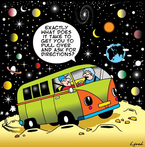 Exactly what does it take to get you to pull over and ask for directions?