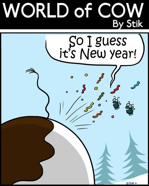 'So I guess it's New Year!'