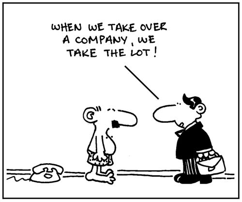 'When we take over a company, we take the lot.'