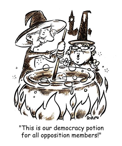 Dion and May: This is our democracy potion for all opposition members.