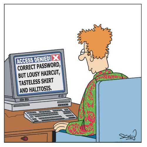 Correct Password, but Lousy Haircut, Tasteless Shirt & Halitosis - ACCESS DENIED!