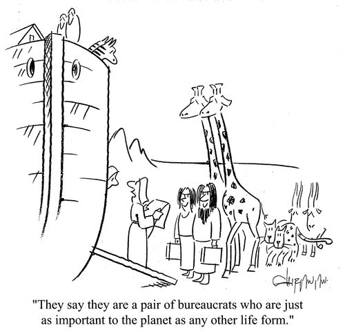 'They say they are a pair of bureaucrats who are just as important to the planet as any other life form.'