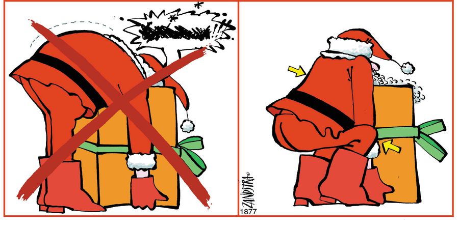 Health and safety notice for Father Christmas.