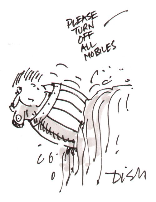 "Please turn off all mobiles."