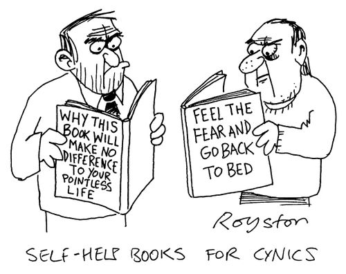 'Self-help books for cynics'