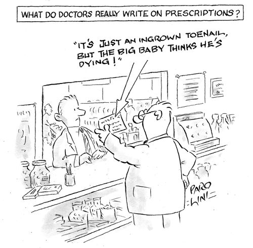 'What doctors really write on prescriptions.'