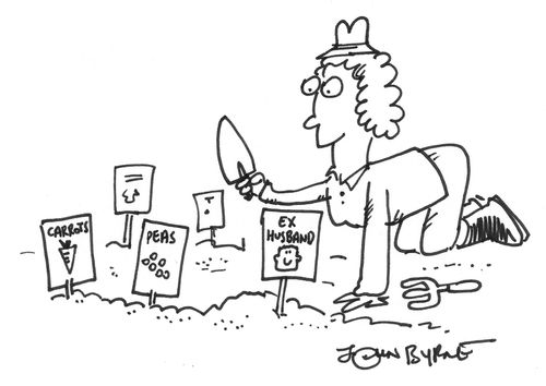 Ex husband buried in the vegetable patch.