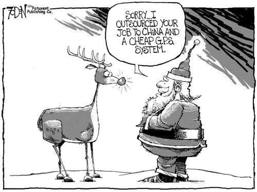 Outsourced Rudolf.