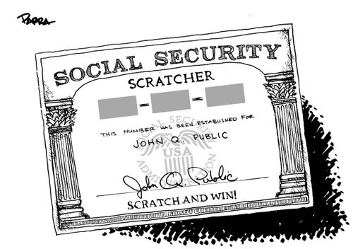 Social security card.