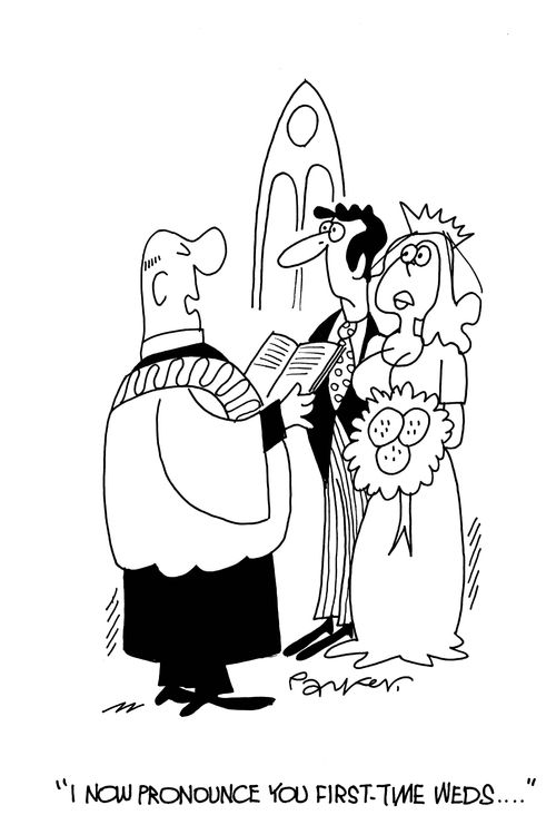 'I now pronounce you first-time weds..'