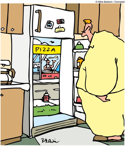Fast food refridgerator.