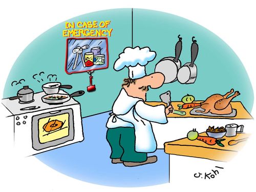 Chef: In Case of Emergency - can opener and canned food.