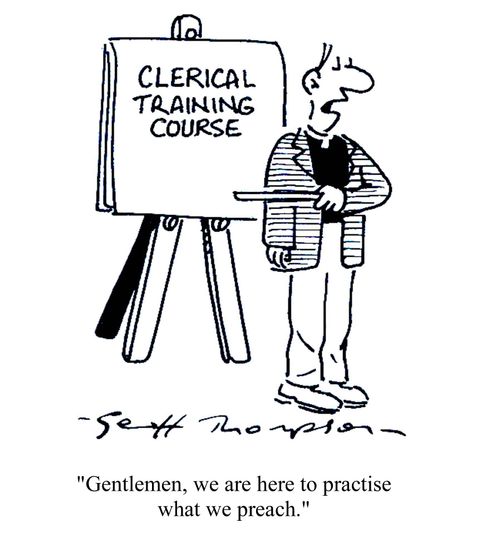 Clerical Training Course - 'Gentlemen, we are here to practise what we preach.'