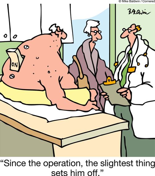 "Since the operation, the slightest thing sets him off."