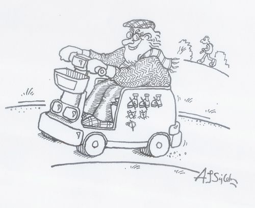 Mobility scooter hitman.