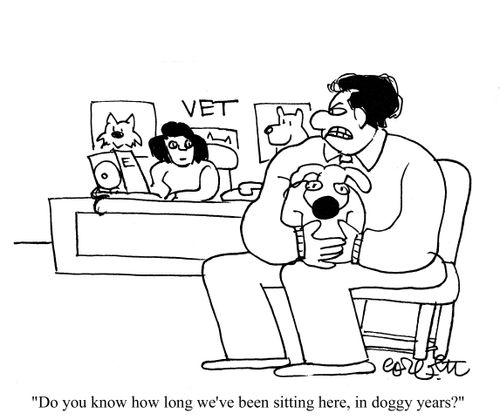 'Do you know how long we've been sitting here, in doggy years?'