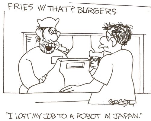 Fries with that Burgers: 'I lost my job to  robot in Japan.'