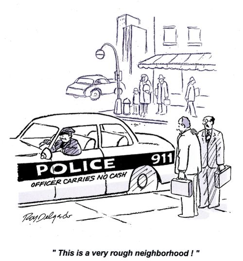 'This is a very rough neighborhood!'