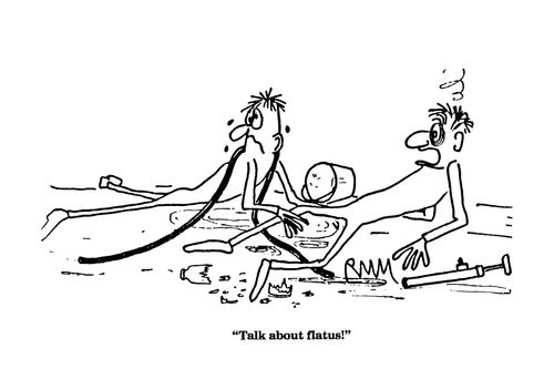 'Talk about flatus!'
