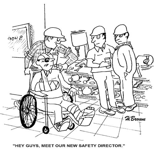 'Hey guys, meet our new safety director.'