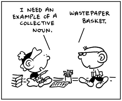 'I need an example of a collective noun.'