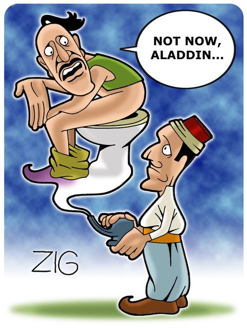 'Not now, Aladdin...'