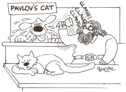 Pavlov's cat.