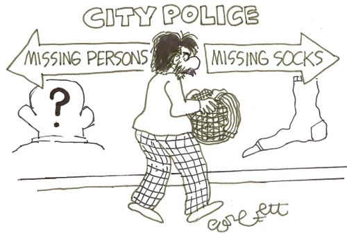 City Police...Missing persons...missing socks.