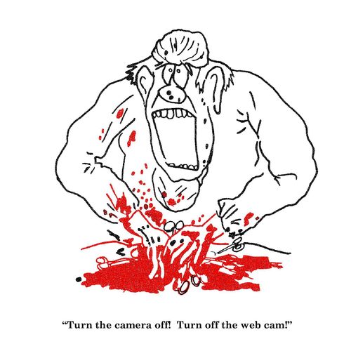'Turn the camera off!  Turn off the web cam!'
