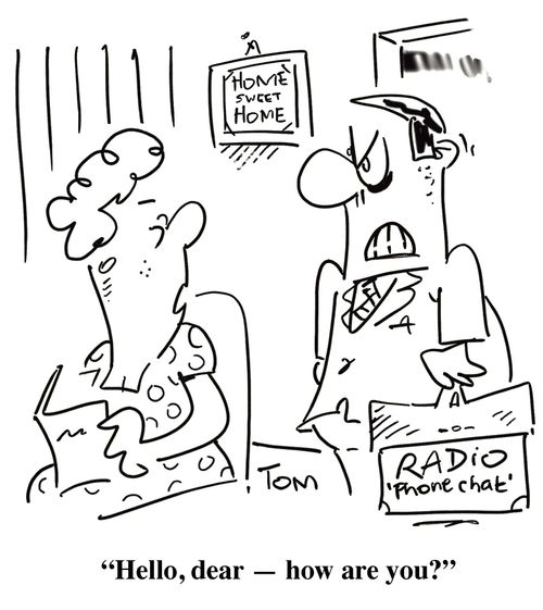 Chat host's irritation at 'Hello, how are you?' greeting.
