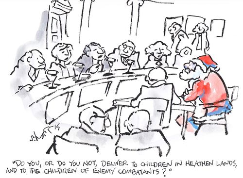 'Do you, or do you not, deliver to children in heathen lands, and to children of enemy combatants?'