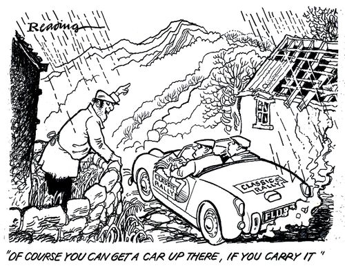 'Of course you can get a car up there, if you carry it.'