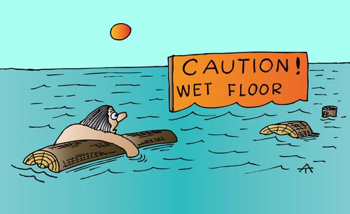 Caution! Wet Floor.