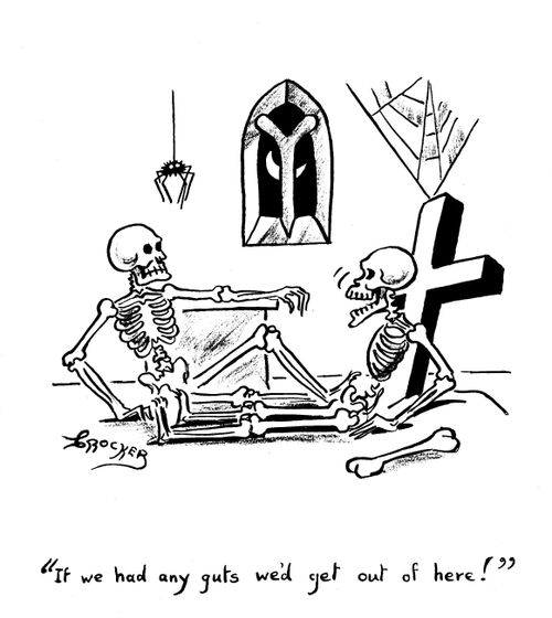 'If we had any guts we'd get out of here!'
