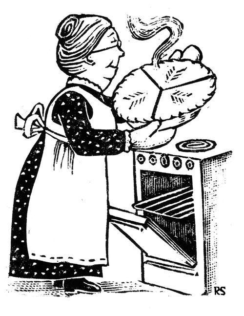Granny with balanced pie chart