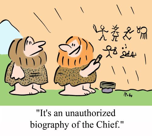 'It's an unauthorized biography of the Chief.'