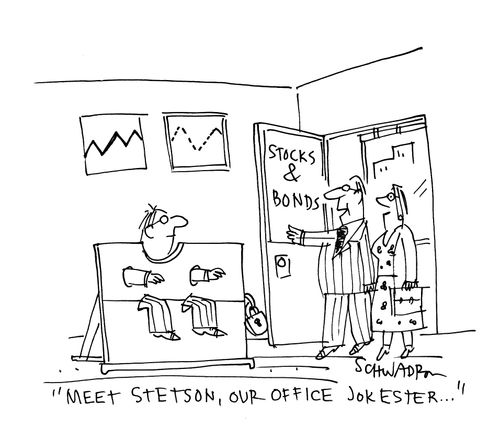 'Meet Stetson, our office jokester. . .'