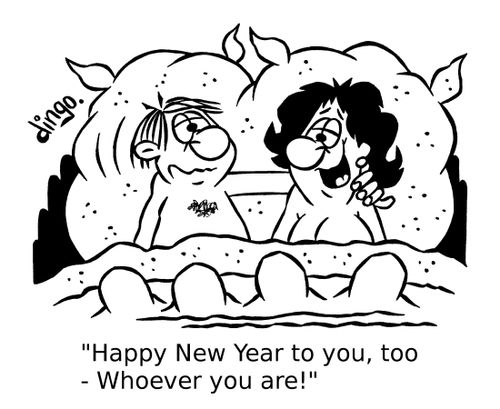 'Happy New Year to you, too - Whoever you are!'