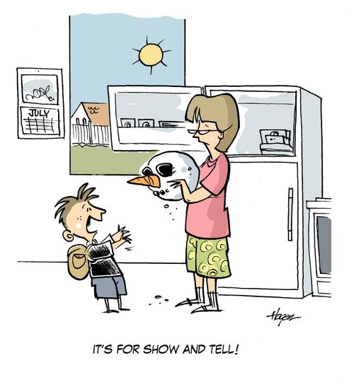 'It's for show and tell!'