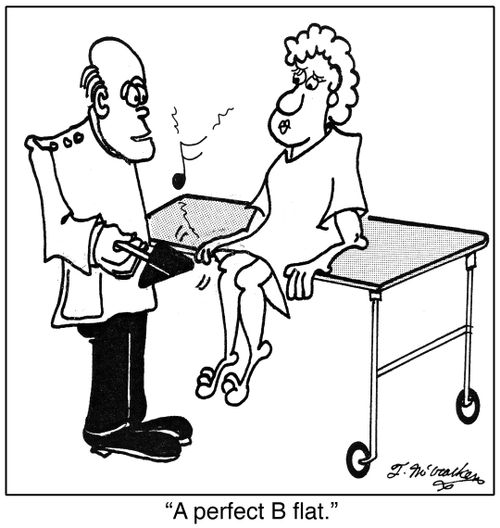 'A perfect B flat.'
