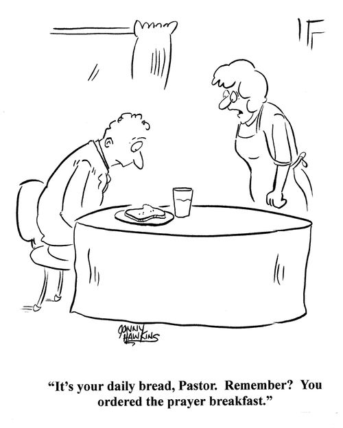 Waitress to church leader: 'It's your daily bread, Pastor. Remember? You ordered the prayer breakfast.'