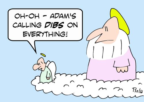 'Oh-oh -- Adam's calling dibs on everything!'