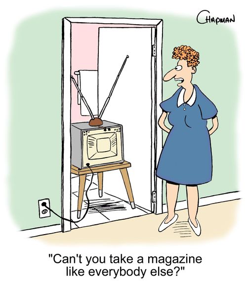 'Can't you take a magazine like everybody else?'