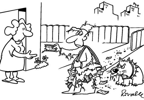Postman and dog