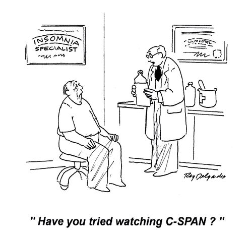 'Have you tried watching C-SPAN?'