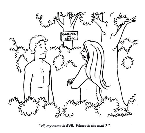 'Hi, my name is Eve. Where is the mall?'
