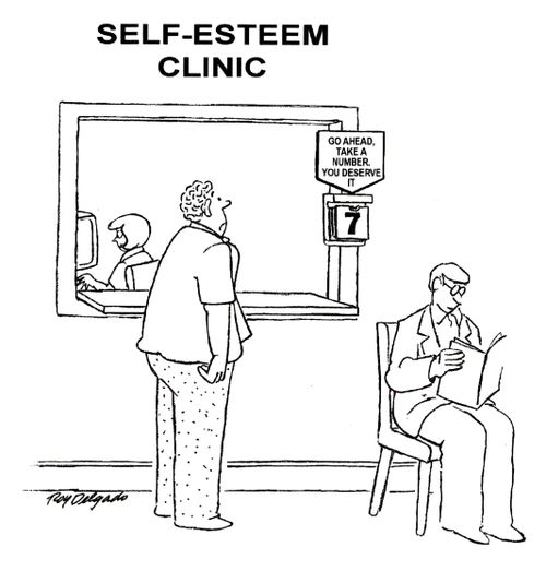 Self esteem clinic - Go ahead, take a number. You deserve it.